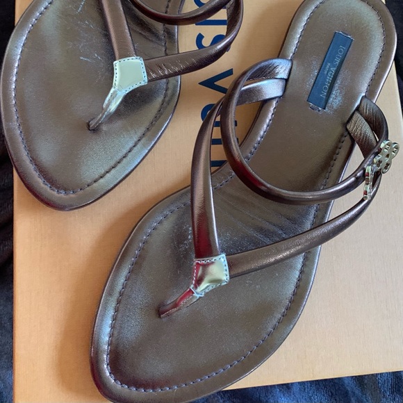 LV Bronze Sandals 38 - Picture 3 of 5